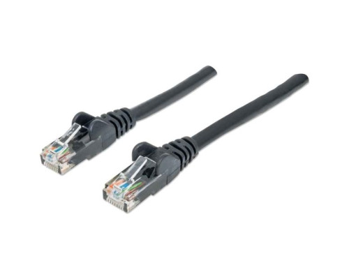 Intellinet 342063 Network Cable, Cat6, UTP 100% Copper, RJ45 Male / RJ45 Male, 2.0 m (7 ft.), Black