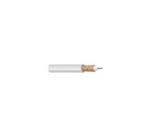 West Penn 25806IV1000 RG6/U Type CCTV Coaxial Cable Ivory 1000 ft