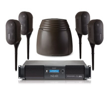 Bogen NEARSCAPES-4-1DSP Complete Outdoor Audio Speaker System with 350 WPC DSP Amplifier