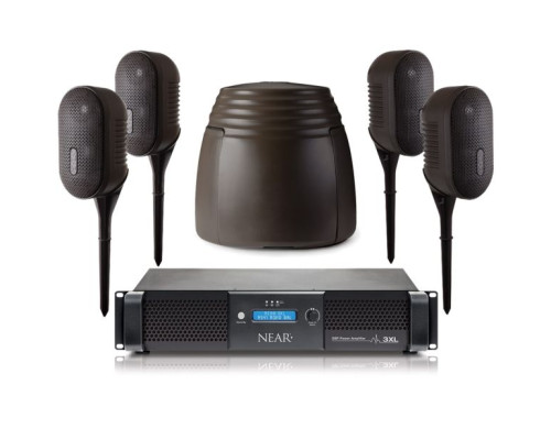 Bogen NEARSCAPES-4-1DSP Complete Outdoor Audio Speaker System with 350 WPC DSP Amplifier