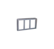 Urmet 1148-339 Housing with Wall Frame and Rain Hood, 3 Rows, 9 Modules, Sinthesi S2, Surface Wall-Mounting