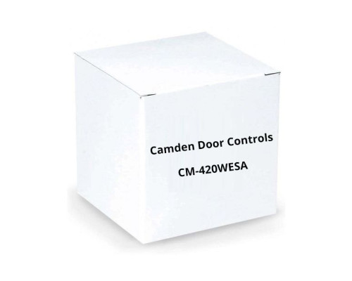 Camden Door Controls CM-420WESA Double Gang Faceplate, N/O and N/C Contacts, EXIT and SALIDA Engraved (In White)