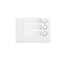 Urmet 1168-13W 3-Button Front Panel, Alpha, White