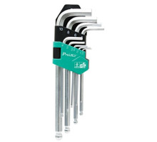 Eclipse Tools HW-229B 9 Pc Ball Point Long Arm Hex Key Set - Metric Sizes 1.5 - 10mm