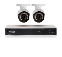 Cantek Plus GR2B1TB 2 Camera HD TVI 2.4 MP Bullet Security System