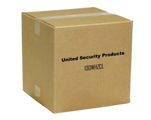 United Security Products 130WHZCL 130WH W/ 2 FT White, ZC