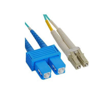 ICC ICFOJ2G701 LC-SC 1M 10G 50/125 m OM3 MM Duplex Fiber Optic Jumper