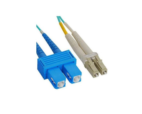 ICC ICFOJ2G701 LC-SC 1M 10G 50/125 m OM3 MM Duplex Fiber Optic Jumper