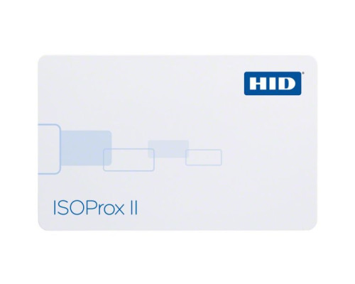 Interlogix 1386-HID ISOProx II White Gloss Front/Standard Artwork Gloss Back, 26-Bit Format, Facility Code & Card Number Assigned