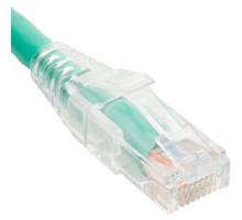 ICC ICPCSV01GN Patch Cord, Cat5E, Clear Boot, 1 Feet, 10 Pack, Green