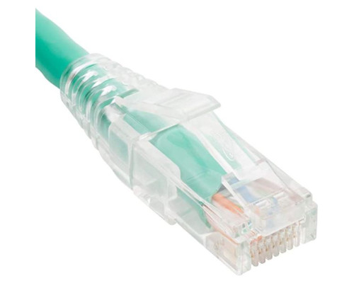 ICC ICPCSV01GN Patch Cord, Cat5E, Clear Boot, 1 Feet, 10 Pack, Green