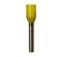 Eclipse Tools 701-023-100 Insulated Yellow Wire Ferrules, 18 AWG x 16mm, 100 Pcs