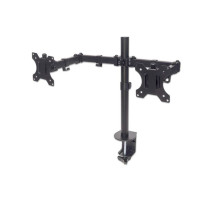 Manhattan 461528 Universal Dual Monitor Mount with Double-Link Swing Arms