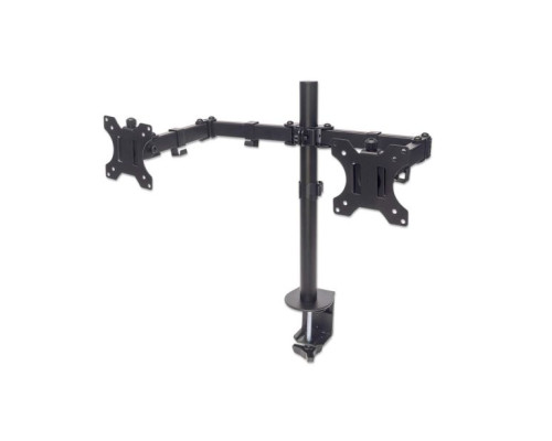 Manhattan 461528 Universal Dual Monitor Mount with Double-Link Swing Arms