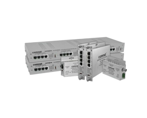 Comnet CLLFE4POEC 4-Ch Ethernet-over-COAX Extender With 30W PSE PoE+