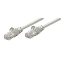 Intellinet 340373 Network Cable, Cat6, UTP 100% Copper, RJ45 Male / RJ45 Male, 1.0 m (3 ft.), Gray