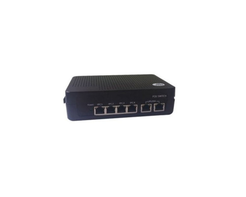 Vitek VT-4P65 6 Port Compact Switch with 4 PoE Ports