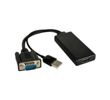 Kramer ADC-GM-HF 15-pin HD Male to HDMI Female with USB Audio/Power Adapter Cable