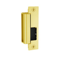 HES 1500-605-DLM Heavy Duty Electric Strike Bodies with Dual Lock Monitor in Bright Brass