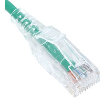 ICC ICPCSH10GN CAT6 Slim Clear Boot Patch Cord, 10 Feet, Green