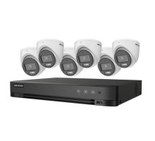 Hikvision T7208U2TA6C 8 Channel 5MP Value Express Turbo Kit, 6 * 5MP ColorVu Turbo Turret camera with 2TB DVR