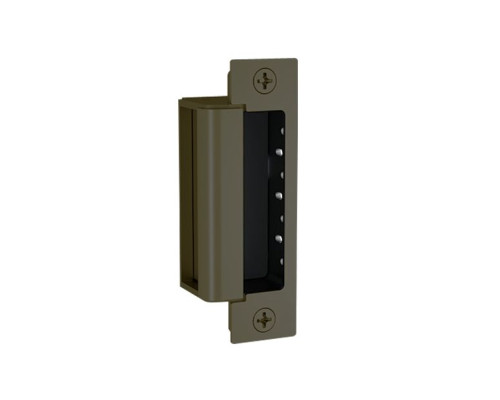 HES 1600-CDB-613E Dynamic Low Profile Electric Strike for Deadbolt Lock in Dark Oxidized Satin Bronze