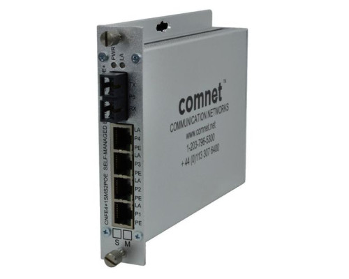 Comnet CNFE4+1SMSS2POE 5-Port Self-Managed Switch