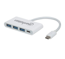 Manhattan 163552 USB 3.2 Gen 1 Type-C 3-Port Hub with Power Delivery