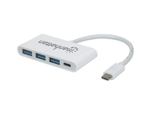 Manhattan 163552 USB 3.2 Gen 1 Type-C 3-Port Hub with Power Delivery