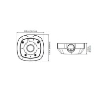 Interlogix TVW-AWB-1 TruVision Outdoor Angled Bank Box for Wedge Cam