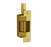 Folger Adam 712-75-24D-605-LBMLCM Fail Secure Fire Rated Electric Strike with Latchbolt & Locking Cam Monitor in Bright Brass