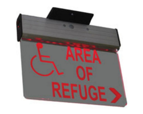 Alpha SN-B48DG 120V LED REFUGE SIGN-RED-DOUBL