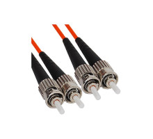 ICC ICFOJ7C703 ST to ST 3M Multimode Duplex Fiber Optic Jumper