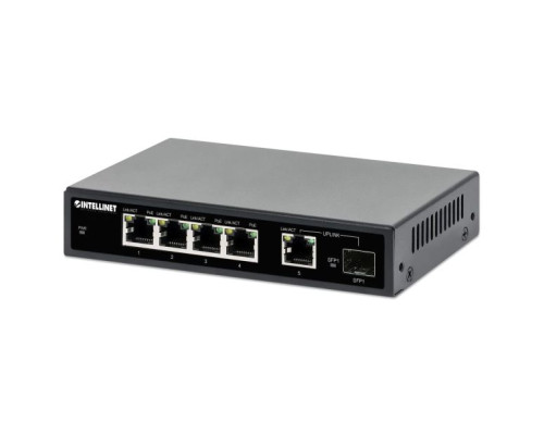 Intellinet 561822 5-Port Gigabit Ethernet PoE+ Switch with SFP Port