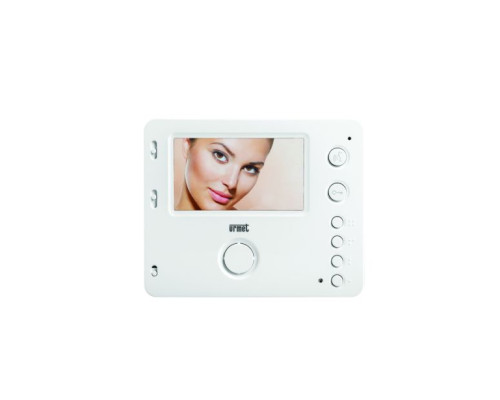 Urmet 1750-6 Mìro Hands-Free Video Door Phone, White, 4.3” Display, 2 Voice System