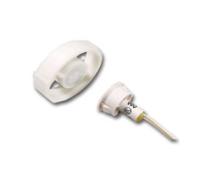 GRI 180OC-12-W 10 Pack Oval Channel Magnet with 3/4' & 1' Recessed Switch 1/8' + on steel Closed Loop, White