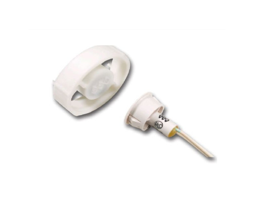 GRI 180OC-12-W 10 Pack Oval Channel Magnet with 3/4' & 1' Recessed Switch 1/8' + on steel Closed Loop, White