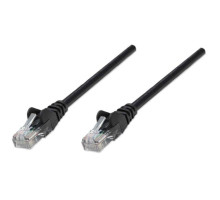 Intellinet 342094 Network Cable, Cat6, UTP 100% Copper, RJ45 Male / RJ45 Male, 7.5 m (25 ft.), Black