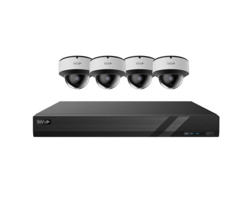 InVid INVID-K164D512 16 Channel NVR with 4TB + 12 x 5-Megapixel Dome Cameras