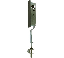 Adams Rite 1870-20-313 Standard Cylinder-Operated Flushbolt with Flat Faceplate in Dark Bronze