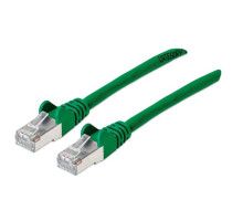 Intellinet 743341 Cat6a S/FTP Network Patch Cable, 3 Feet, Green