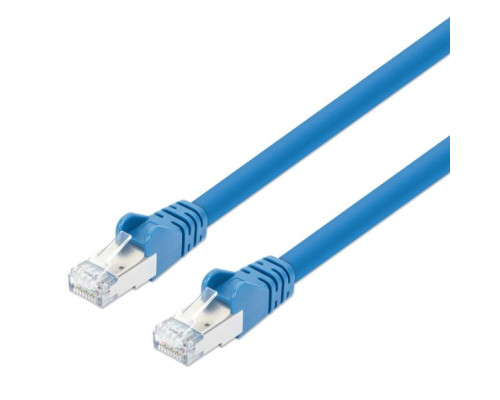 Intellinet 743037 Cat8.1 S/FTP Network Patch Cable, 50 Feet, Blue