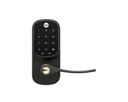 Yale YRL226-NR-0BP Electronic Touchscreen Lever Lock, Standalone, Oil Rubbed Bronze