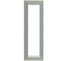 Alpha OF191S 1 Gang Panel Frame-Surface Aluminium