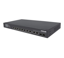 Intellinet 561327 8-Port Gigabit Ethernet Ultra PoE Switch with 4 Uplink Ports and LCD Screen