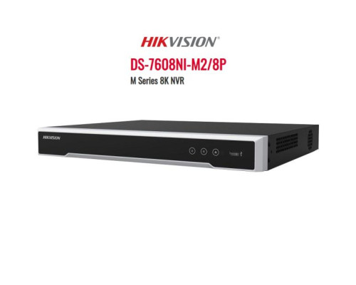 Hikvision DS-7608NI-M2-8P-4TB M Series 32MP 8-Channel Embedded Plug-and-Play NVR with 4TB