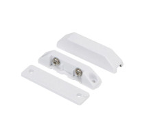 Nascom N285TWGSW-SWFB Surface Mount Terminal Open Loop Switch, Low Profile, Beveled Cover Spacers, Snow White