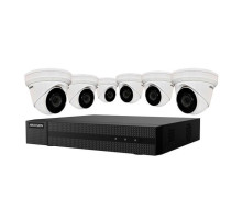 Hikvision EKI-K82T46 8-Channel NVR 2TB with 6 x 4MP Outdoor Turret Cameras, 2.8mm Lens