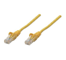 Intellinet 738255 IEC-C5-YLW-2 Network Cable, Cat5e, UTP, 100% Copper, RJ45 Male / RJ45 Male, 0.6 m (2 ft.), Yellow