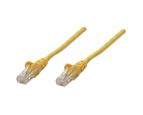 Intellinet 738255 IEC-C5-YLW-2 Network Cable, Cat5e, UTP, 100% Copper, RJ45 Male / RJ45 Male, 0.6 m (2 ft.), Yellow